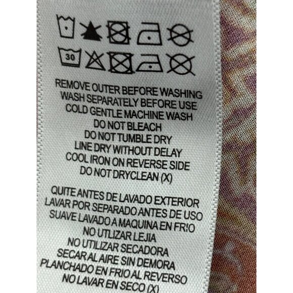 Boho Top 22/24 Patchwork Tunic Sheer Flowy Hare Print Festival CottageCore Fairy - Picture 4 of 16